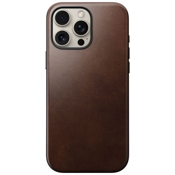 Nomad Coque Modern Horween Leather iPhone 16 Pro Max - Rustic Brown