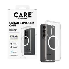 CARE by PanzerGlass Coque Urban Combat Samsung Galaxy S26 - Blanc