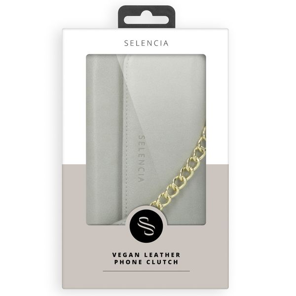 Selencia Pochette amovible en cuir végétalien Eny iPhone 11 - Gris