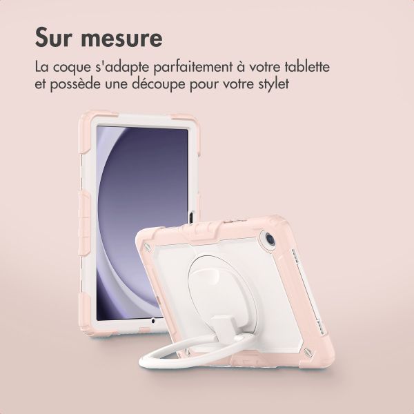 imoshion Coque tablette kidsproof Rugged Samsung Galaxy Tab A9 Plus - Rose clair