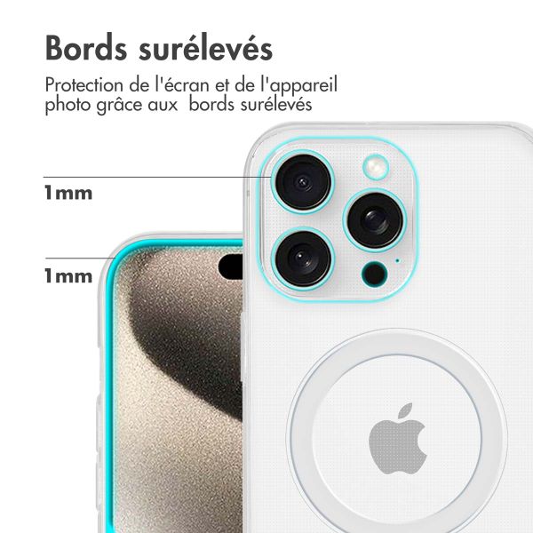 imoshion Coque arrière avec MagSafe Apple iPhone 15 Pro Max - Transparent