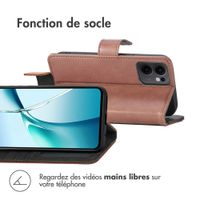 imoshion Étui de télephone portefeuille de luxe Oppo Reno 13 F (5G) - Marron
