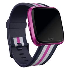 Fitbit Bracelet Woven Fitbit Versa / Versa 2 / Versa Lite - Taille S - Navy / Mulberry