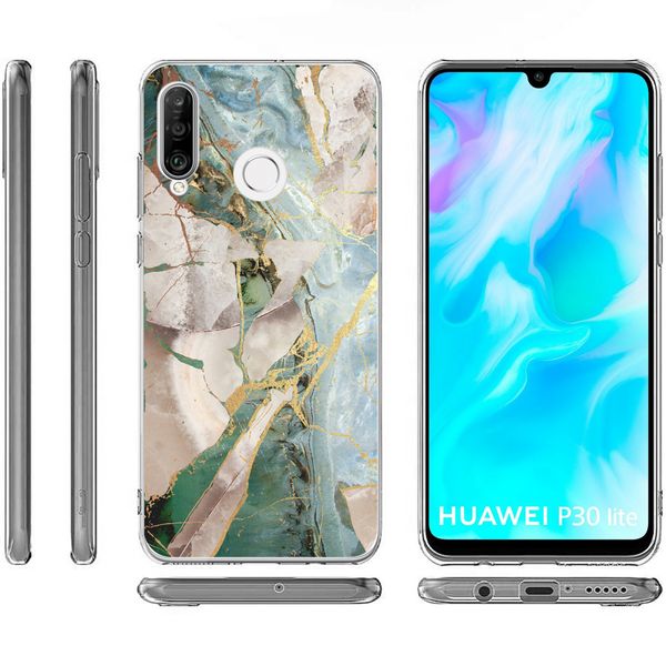 imoshion Coque Design Huawei P30 Lite - Marbre - Beige