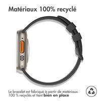 imoshion ﻿Boucle de bracelet de sport en silicone Apple Watch Series 1 á 11 / SE / Ultra (44/45/46/49 mm) - Noir / Gris