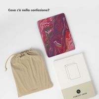Selencia Coque tablette Vivid Apple iPad Air 11 pouces (2026) M4 / (2025) M3 / (2024) M2 / Air 5 (2022) / Air 4 (2020) - Marble Plum