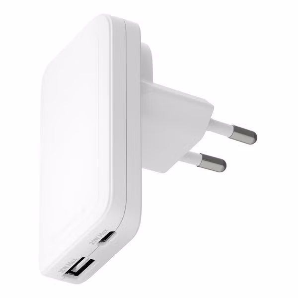 dbramante1928 Chargeur Re-charge Pro Slim USB-C 45 W et USB-A 30 W - Blanc