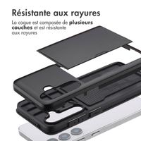 imoshion Coque arrière avec porte-cartes Samsung Galaxy S25 - Noir