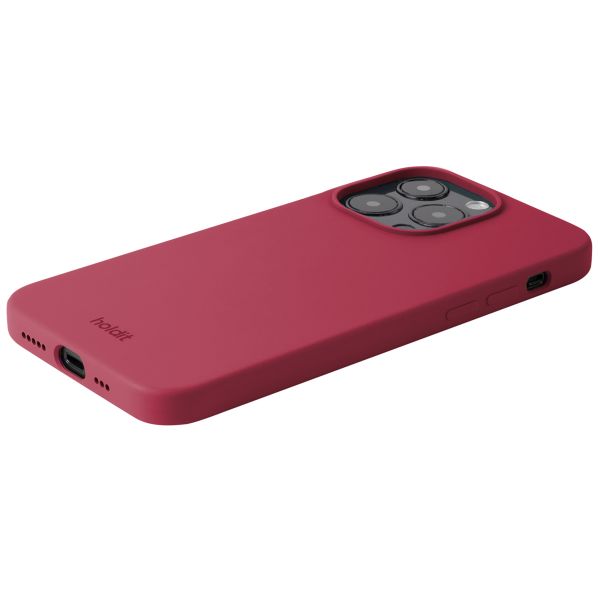 Holdit Coque Silicone iPhone 15 Pro - Red Velvet