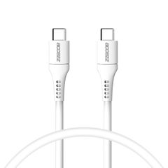 Accezz Câble USB-C vers USB-C - 0,2 mètres - Blanc