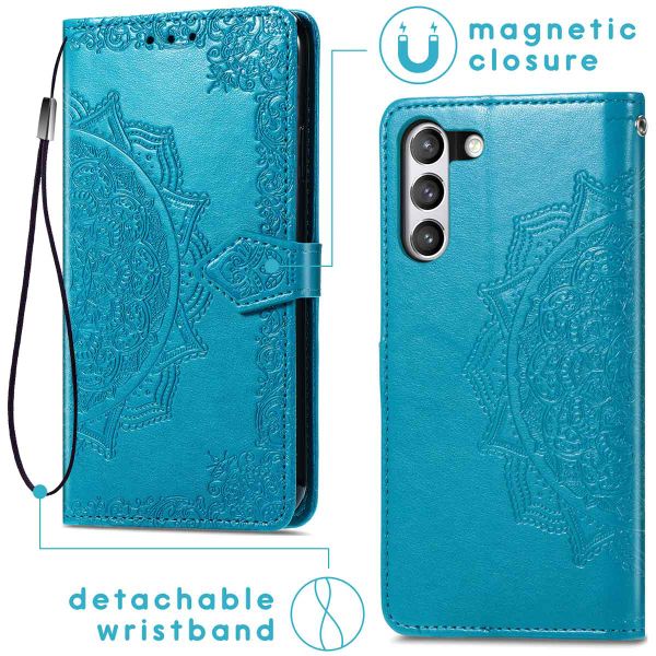 imoshion Etui de télephone Mandala Samsung Galaxy S21 FE - Turquoise