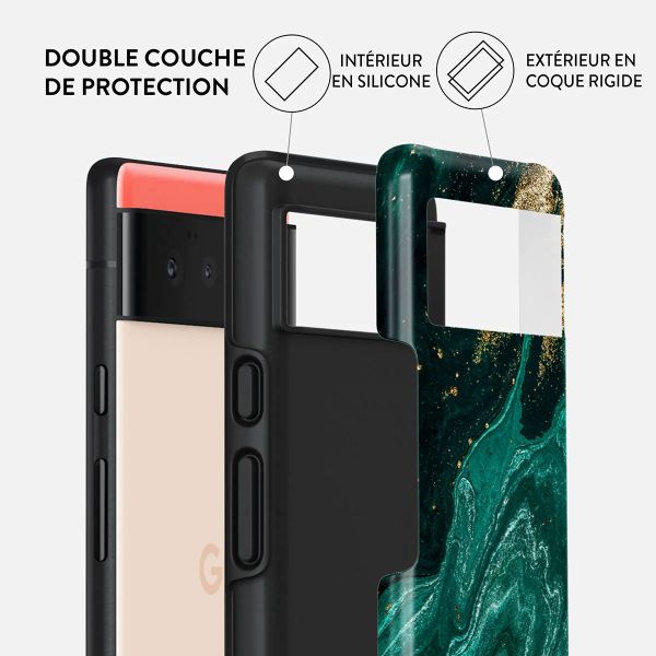 Burga Coque arrière Tough Google Pixel 6a - Emerald Pool