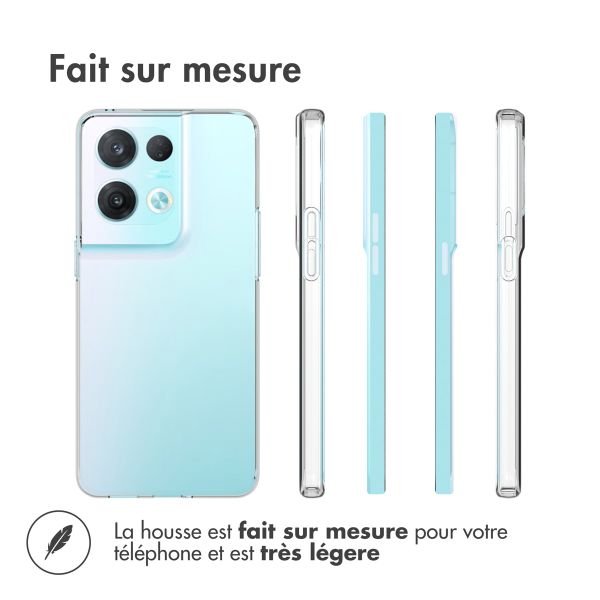 Accezz Coque Clear Oppo Reno 8 Pro 5G - Transparent