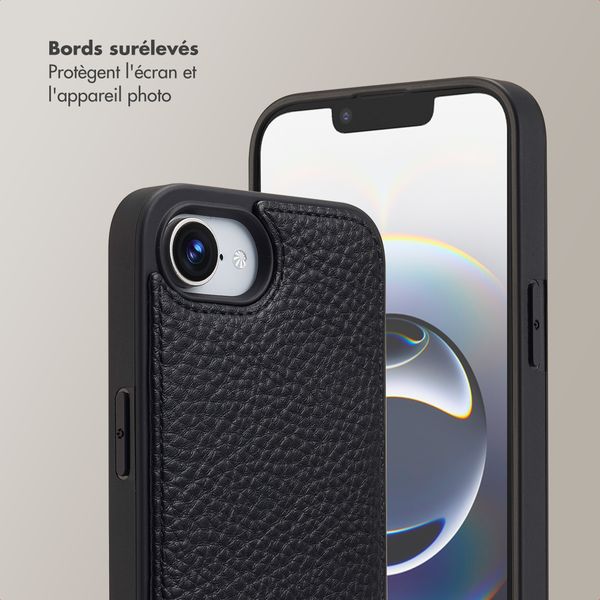 Selencia Coque de télephone Nova avec cordon et porte-cartes Apple iPhone 16e - Noir