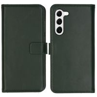 Selencia Étui portefeuille en cuir véritable Samsung Galaxy S23 - Vert