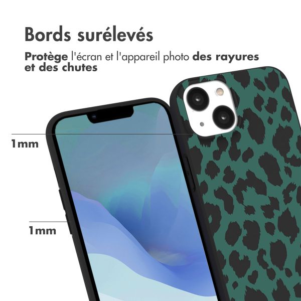 imoshion Coque Design iPhone 14 - Green Leopard