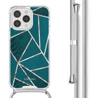 imoshion Coque Design avec cordon iPhone 15 Pro - Petrol Green Graphic