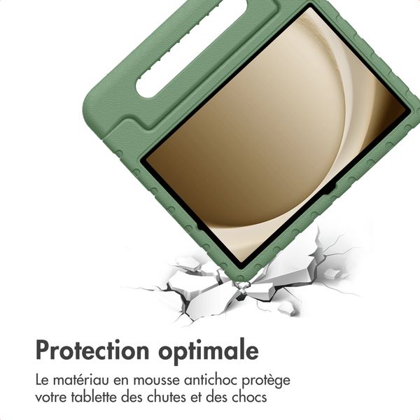 imoshion Coque kidsproof avec poignée Samsung Galaxy Tab A11 Plus / A9 Plus - Olive Green