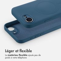 imoshion Coque Couleur avec MagSafe iPhone 16e - Bleu foncé