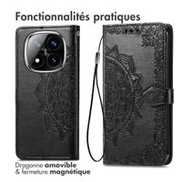 imoshion Etui de télephone Mandala Xiaomi Redmi Note 14 Pro Plus (5G) - Noir