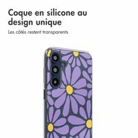 imoshion Coque design pour Samsung Galaxy A16 - Tropical Violet Flowers Connect