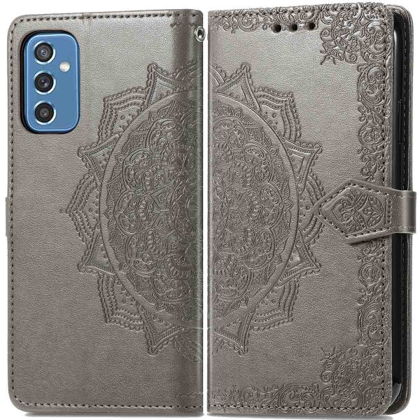 imoshion Etui de téléphone portefeuille Mandala Samsung Galaxy M52 - Gris