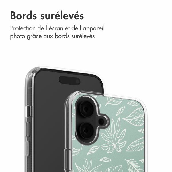 imoshion Coque Design Apple iPhone 16 - Leaves Line-Art