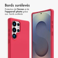 imoshion Coque arrière Color avec cordon amovible et MagSafe Samsung Galaxy S25 Ultra - Red Raspberry