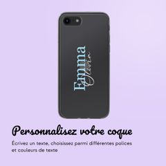 Coque personnalisée avec un nom iPhone SE (2022 / 2020) / 8 / 7 - Transparent