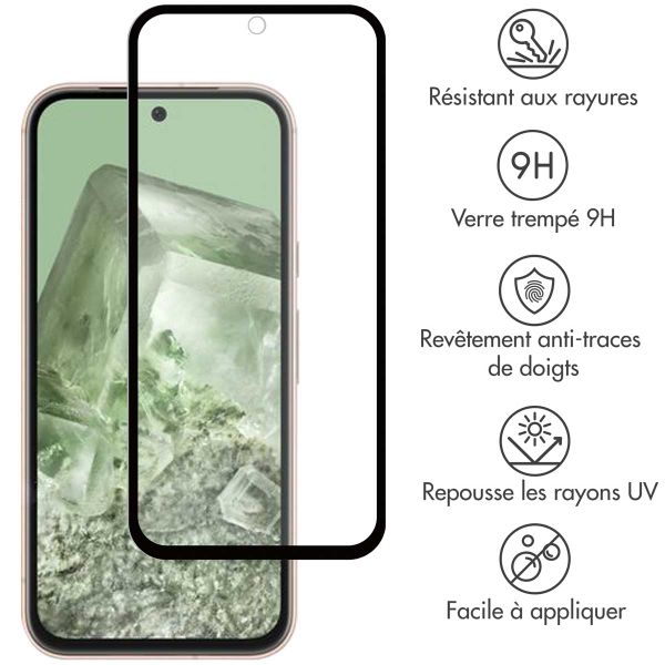 Accezz Protection d'écran en verre trempé Full Cover pour Google Pixel 8a - Transparent