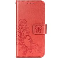 Etui de téléphone Fleurs de Trèfle Galaxy A42 - Rouge