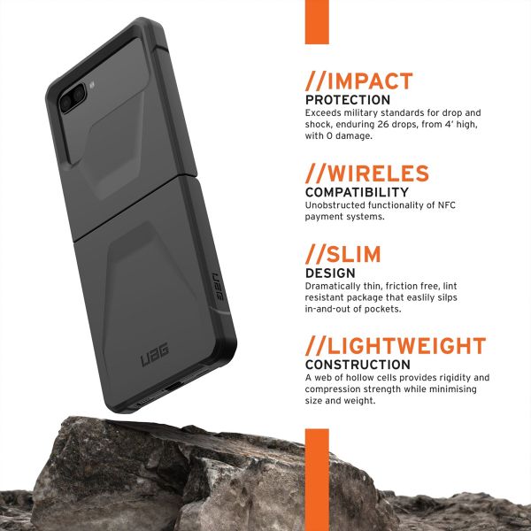 UAG Coque Civilian Samsung Galaxy Z Flip 3 - Noir