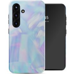 Selencia Coque arrière Vivid Samsung Galaxy S25 - Holographic Blue Dream