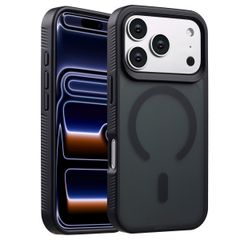 Accezz Coque Givrée Robuste avec MagSafe Apple iPhone 17 Pro - Noir