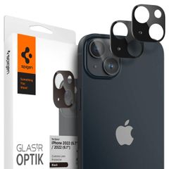 Spigen GLAStR Protection Caméra en verre trempé iPhone 14 / 14 Plus - Noir