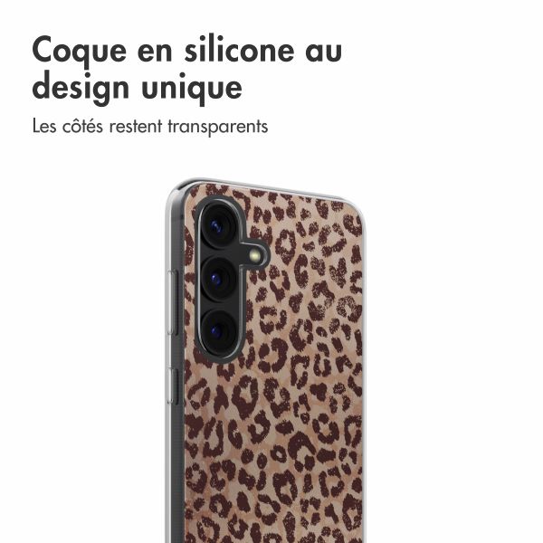 imoshion Coque design pour Samsung Galaxy S24 - Leopard Mood