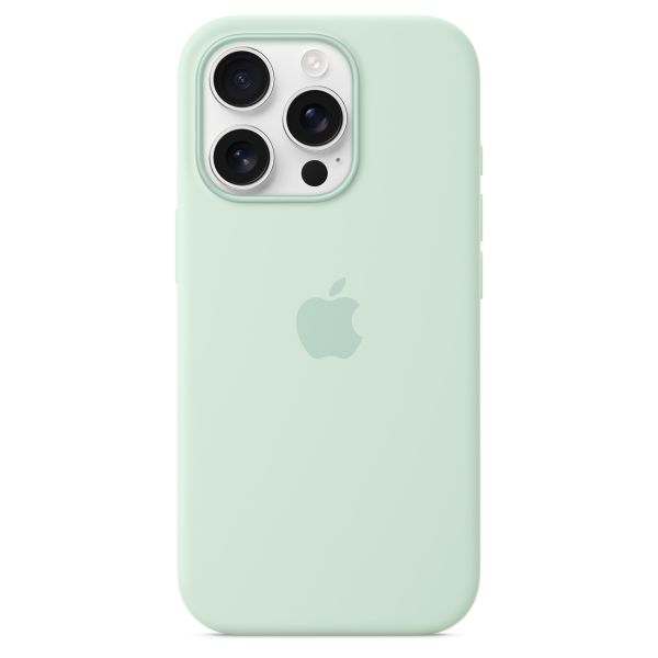 Apple Coque en silicone MagSafe Apple iPhone 16 Pro - Aquamarine