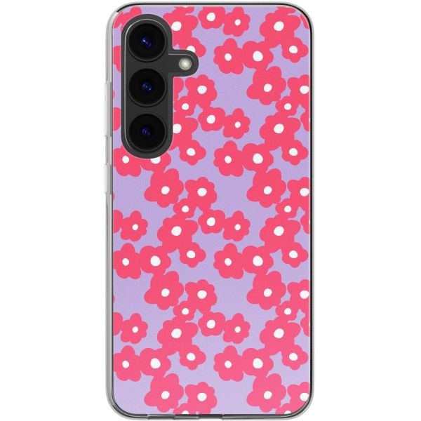 imoshion Coque design pour Samsung Galaxy S24 - Dusty Rose Blossoms