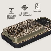 Burga Powerbank magnétique 5 000 mAh - MagSafe et Qi2 - Joueur / Or