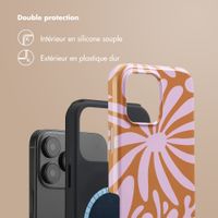 Selencia Coque arrière Vivid avec MagSafe Apple iPhone 16 Pro Max - Modern Bloom Pink