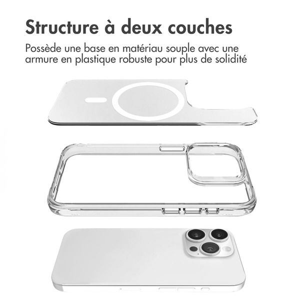 imoshion Coque Rugged Air MagSafe Apple iPhone 15 Pro - Transparent