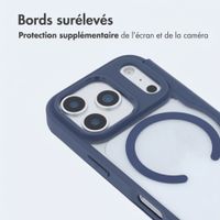 imoshion Bookcase transparente avec MagSafe Apple iPhone 17 Pro - Bleu