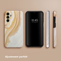 Selencia Coque arrière Vivid Tough Samsung Galaxy A15 (5G/4G) - Chic Marble Gold