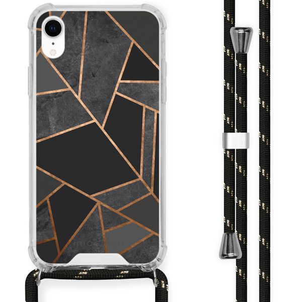 imoshion Coque Design avec cordon iPhone Xr - Black Graphic