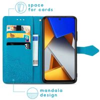 imoshion Etui de téléphone portefeuille Mandala Xiaomi Poco M4 Pro 5G - Turquoise