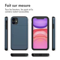 imoshion Coque arrière avec porte-cartes Apple iPhone 11 - Bleu foncé