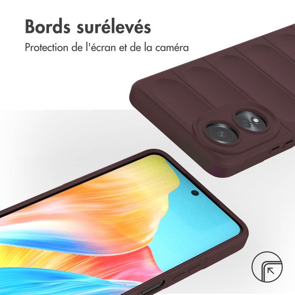 imoshion Coque arrière EasyGrip Oppo A58 (4G) - Aubergine