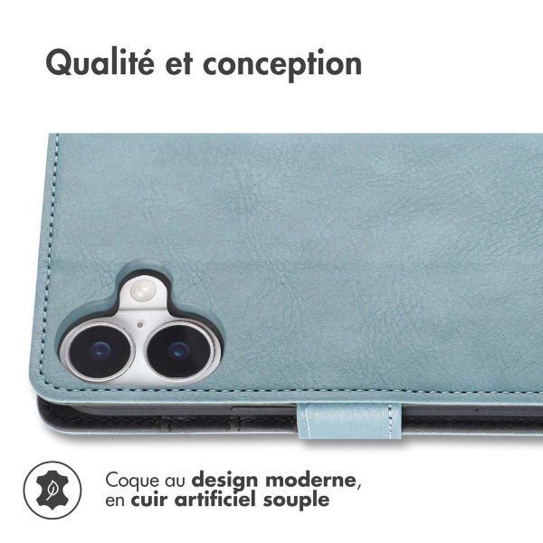 imoshion Étui de télephone portefeuille Apple iPhone 17 - Air Blue