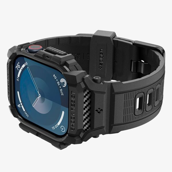 Spigen Coque Rugged Armor™ Apple Watch Series 10 - 46 mm - Noir Mat