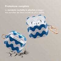 Selencia Coque Vivid  Apple Airpods 4 - Wave Vibes Classic Blue